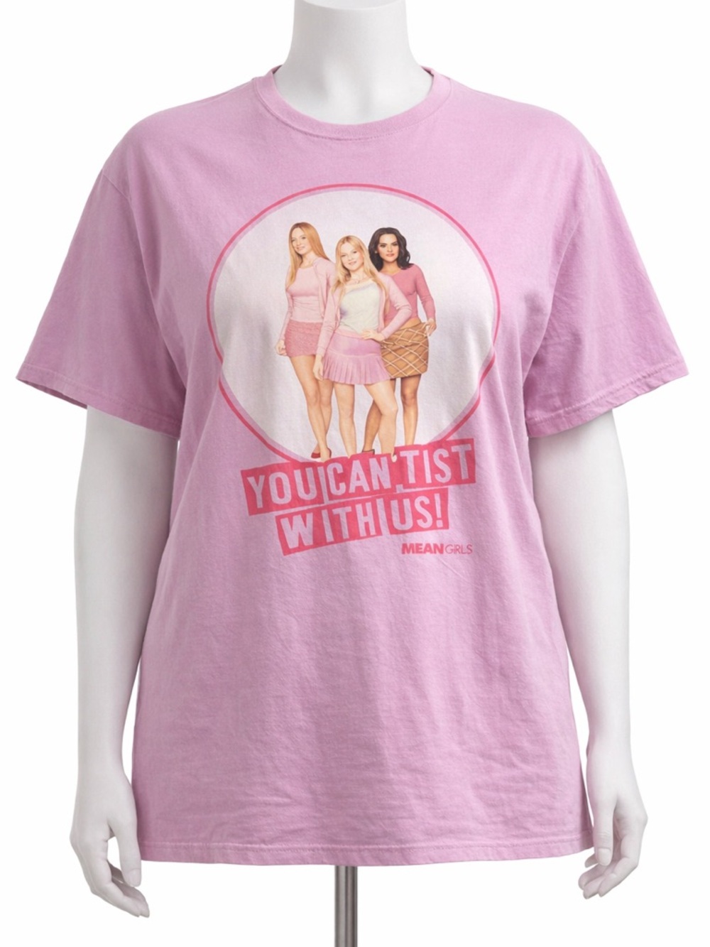 Mean Girls “You Can’t Sit With Us” Graphic Tee – Size XL Pink